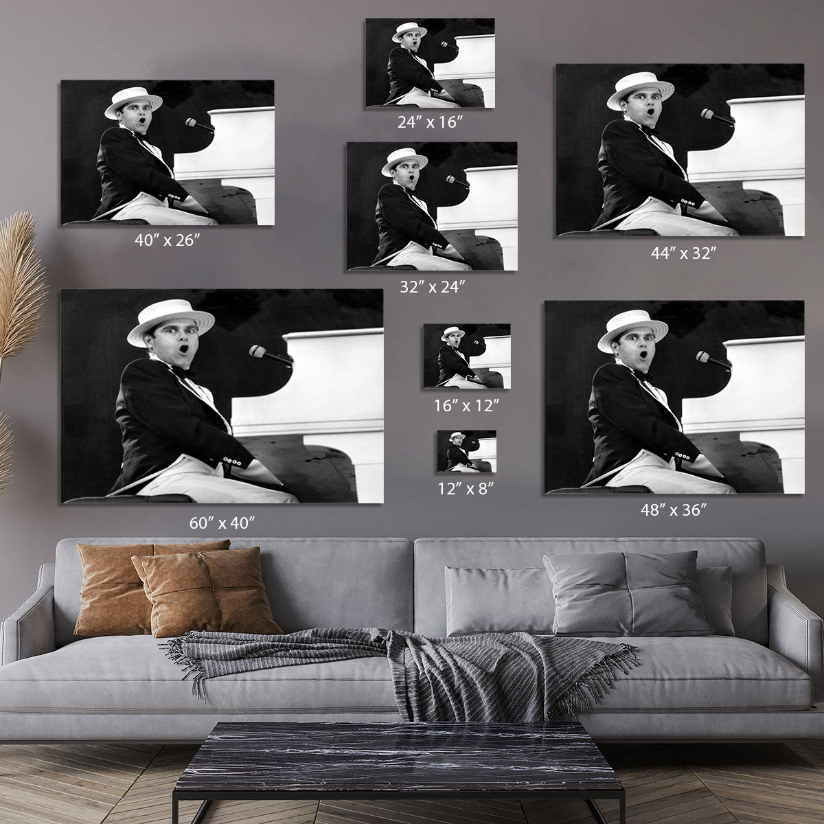 Elton John at Wembley 1984 Canvas Print or Poster - Canvas Art Rocks - 7