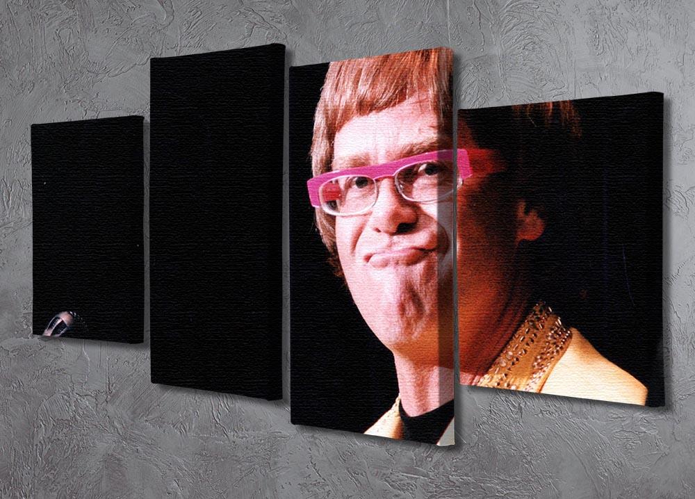Elton John at Wembley 1992 4 Split Panel Canvas  - Canvas Art Rocks - 2