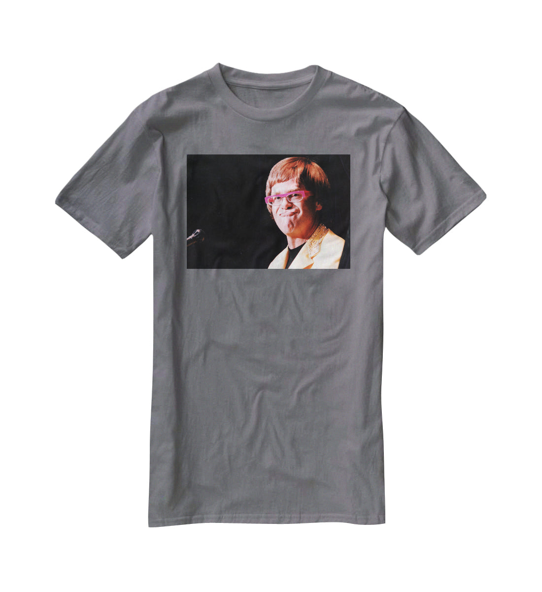 Elton John at Wembley 1992 T-Shirt - Canvas Art Rocks - 3