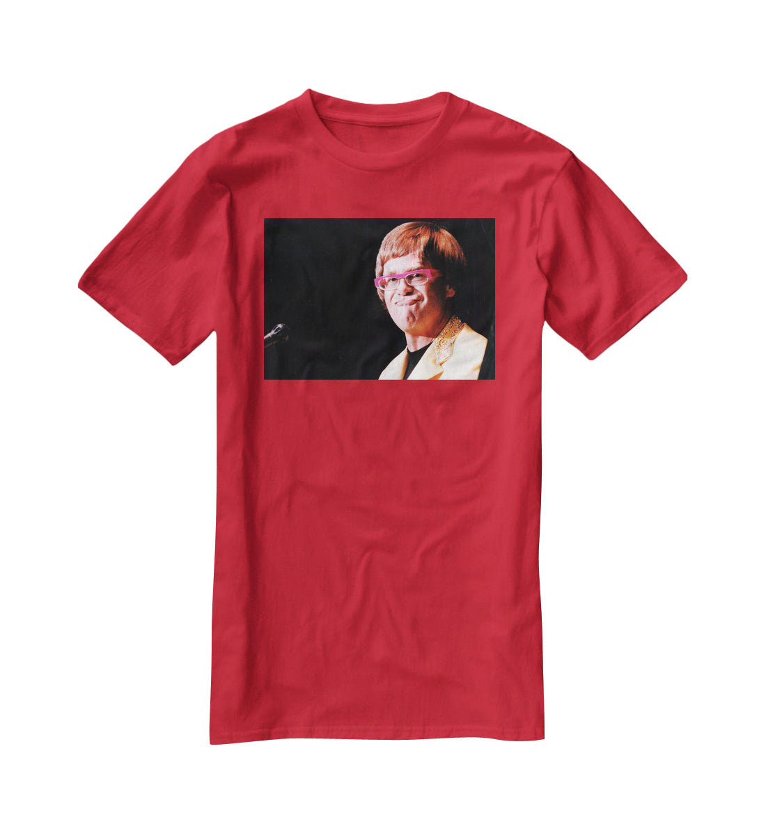 Elton John at Wembley 1992 T-Shirt - Canvas Art Rocks - 4