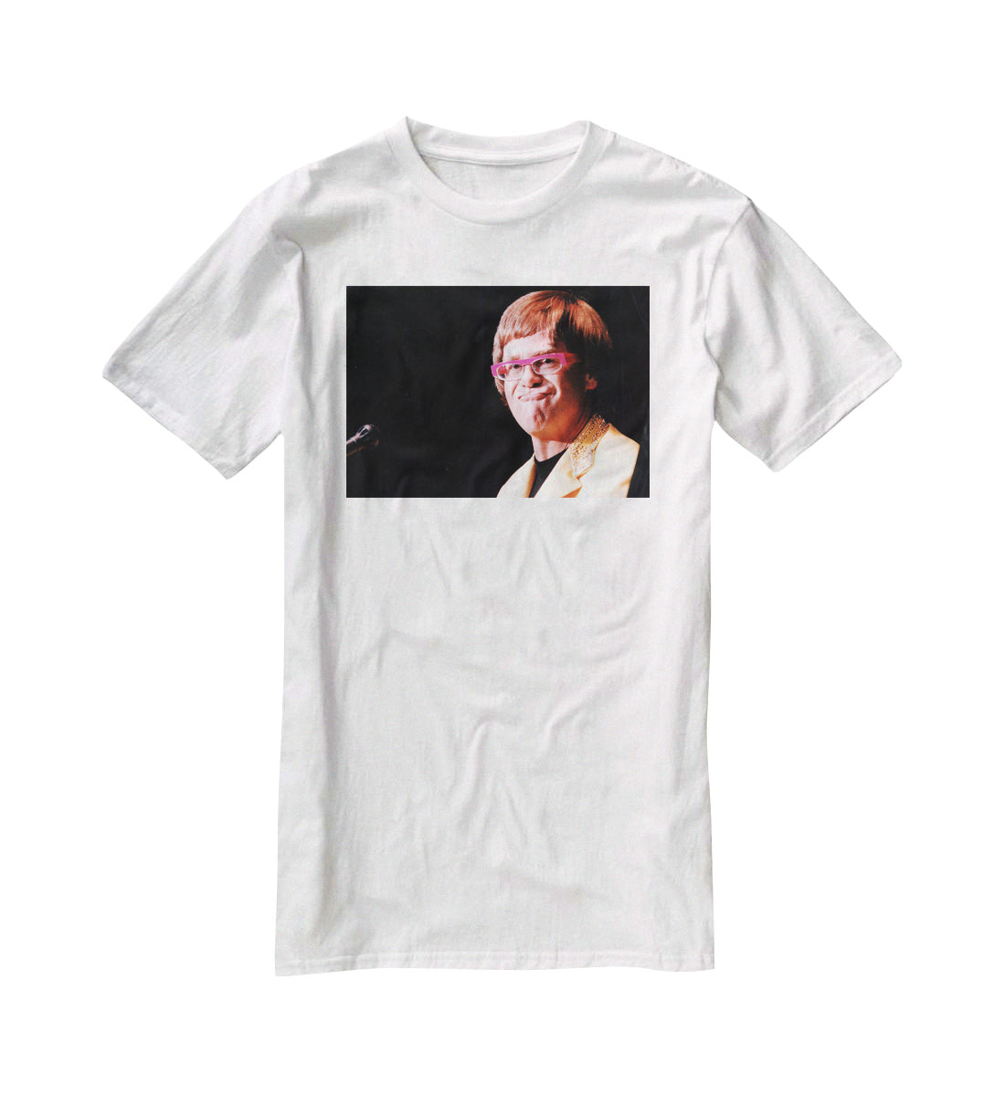 Elton John at Wembley 1992 T-Shirt - Canvas Art Rocks - 5