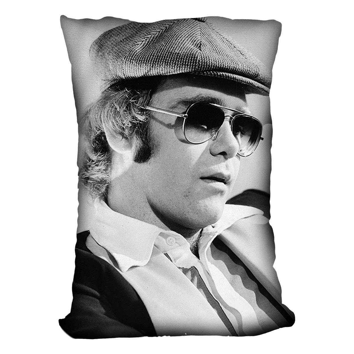 Elton John in 1977 Cushion - Canvas Art Rocks - 4