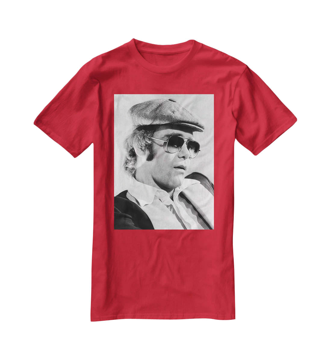 Elton John in 1977 T-Shirt - Canvas Art Rocks - 4
