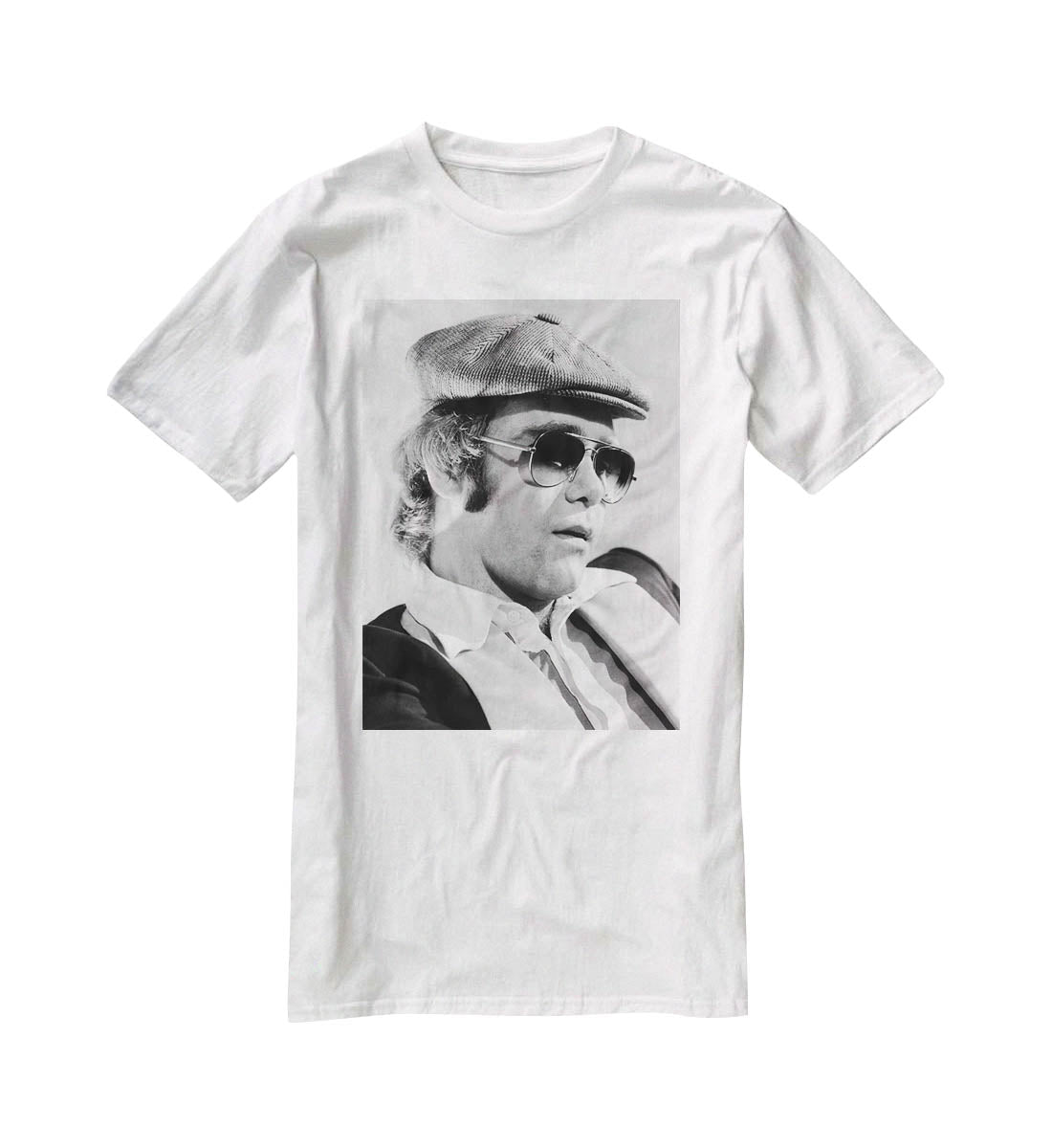 Elton John in 1977 T-Shirt - Canvas Art Rocks - 5