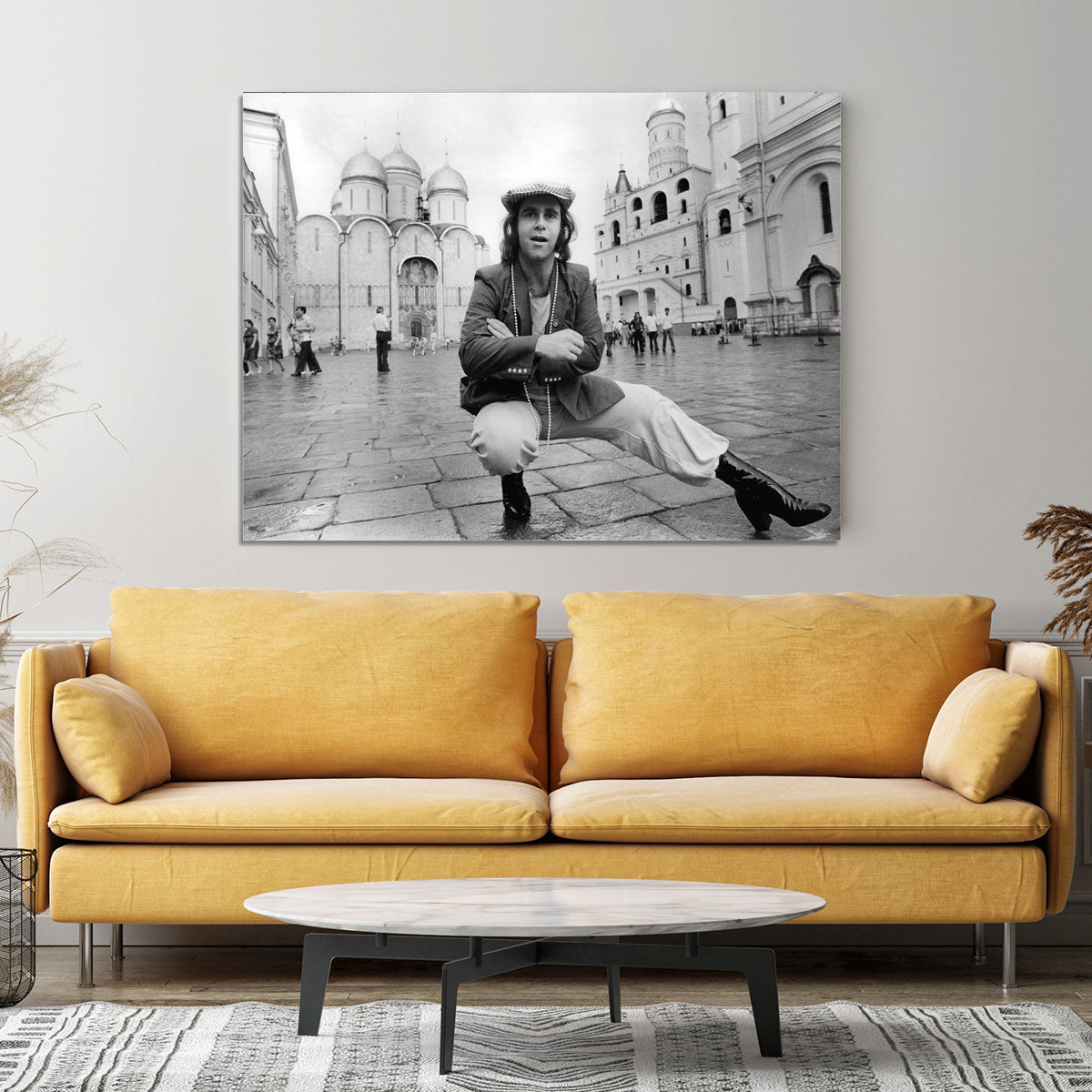 Elton John in Red Square Canvas Print or Poster - Canvas Art Rocks - 4