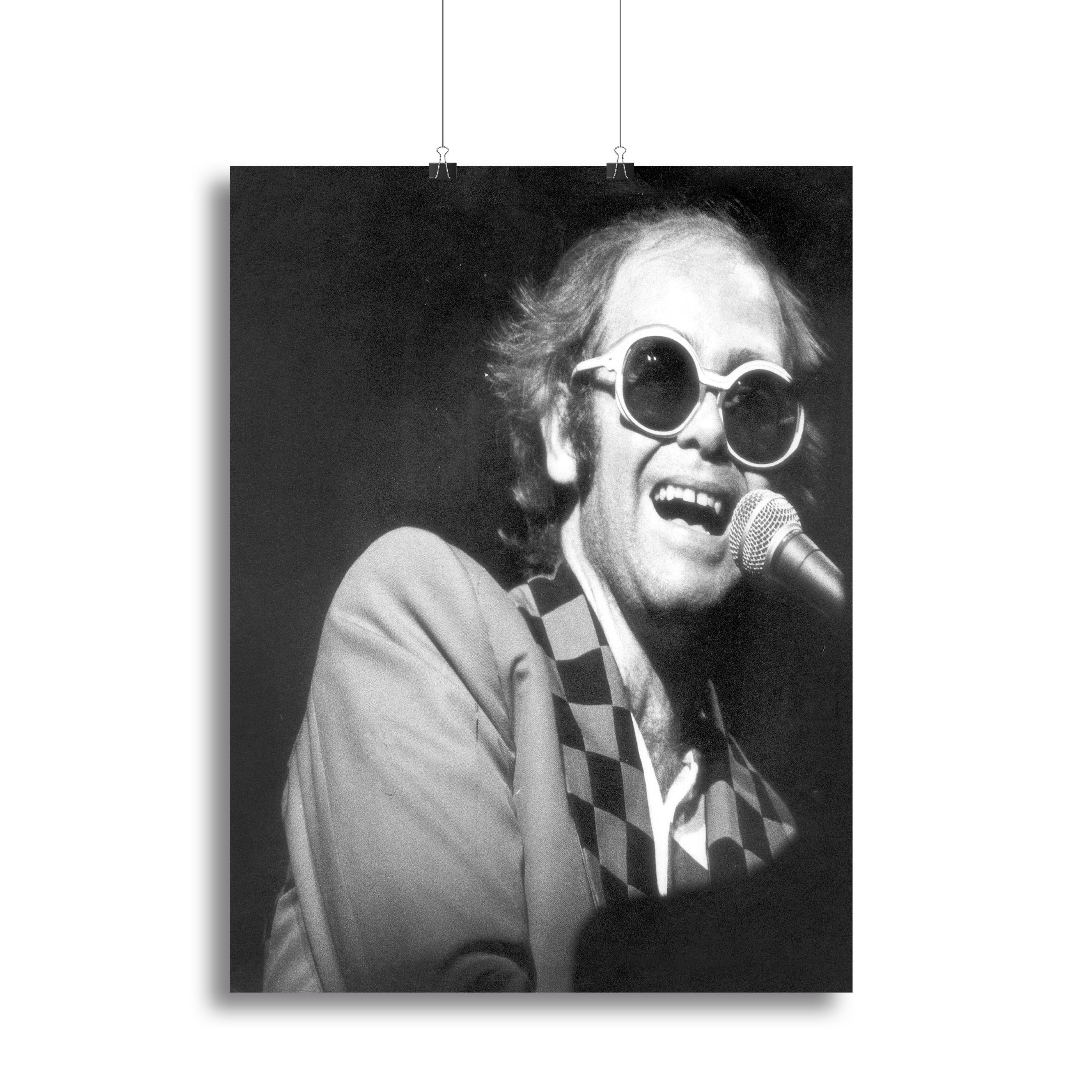 Elton John in concert 1977 Canvas Print or Poster - Canvas Art Rocks - 2