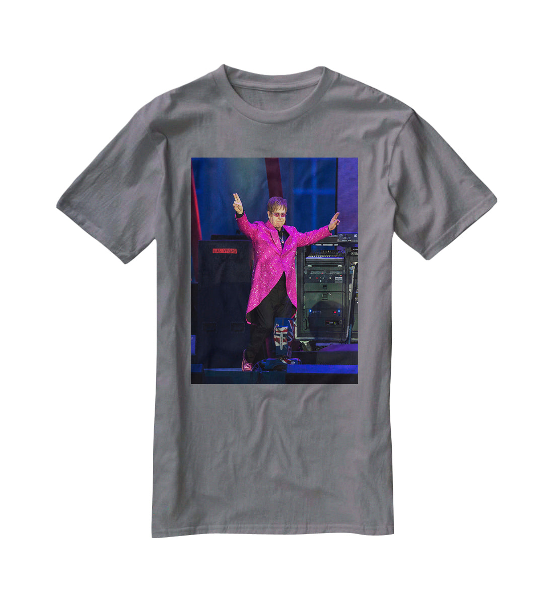Elton John in concert T-Shirt - Canvas Art Rocks - 3