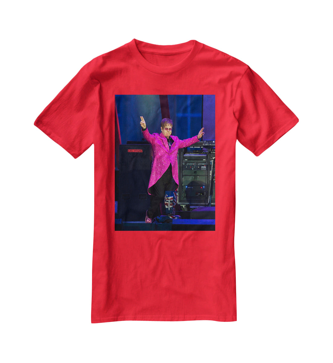 Elton John in concert T-Shirt - Canvas Art Rocks - 4