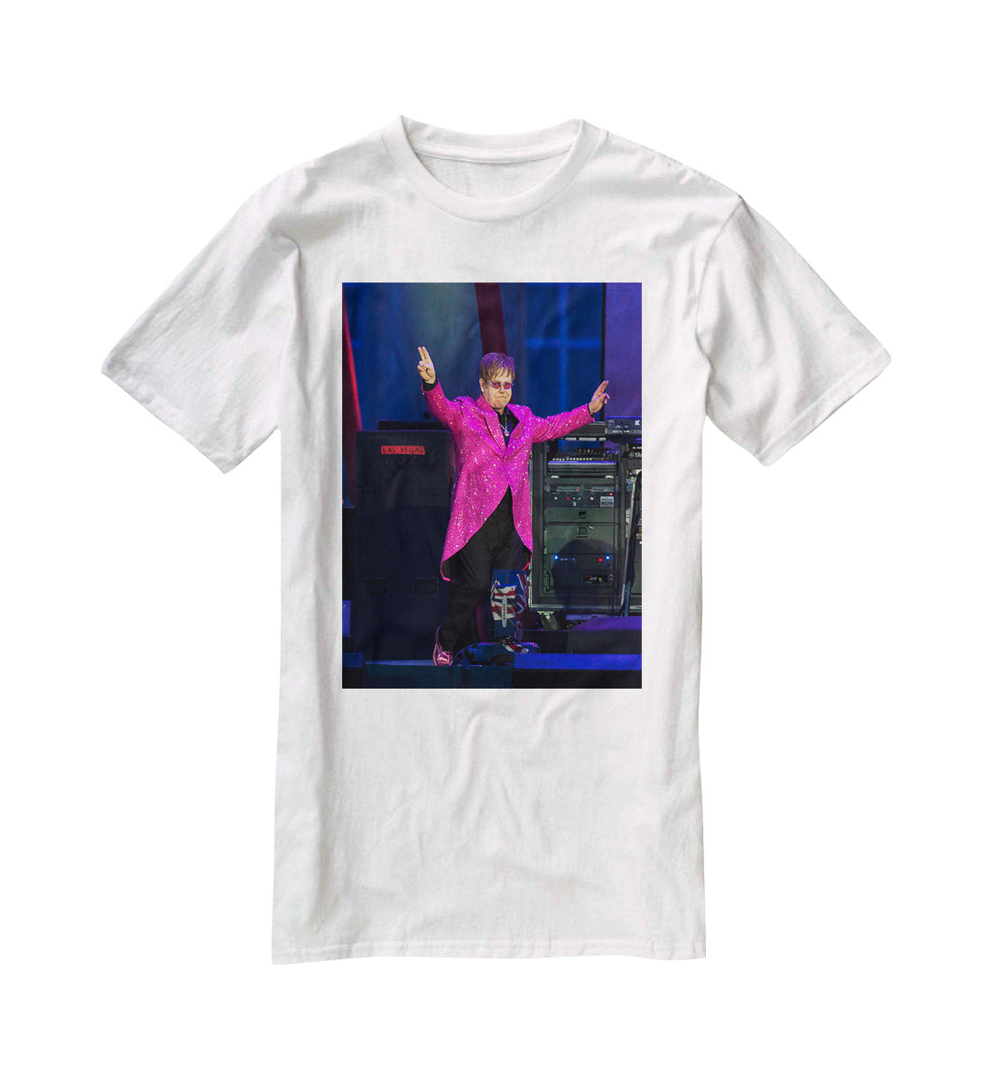 Elton John in concert T-Shirt - Canvas Art Rocks - 5