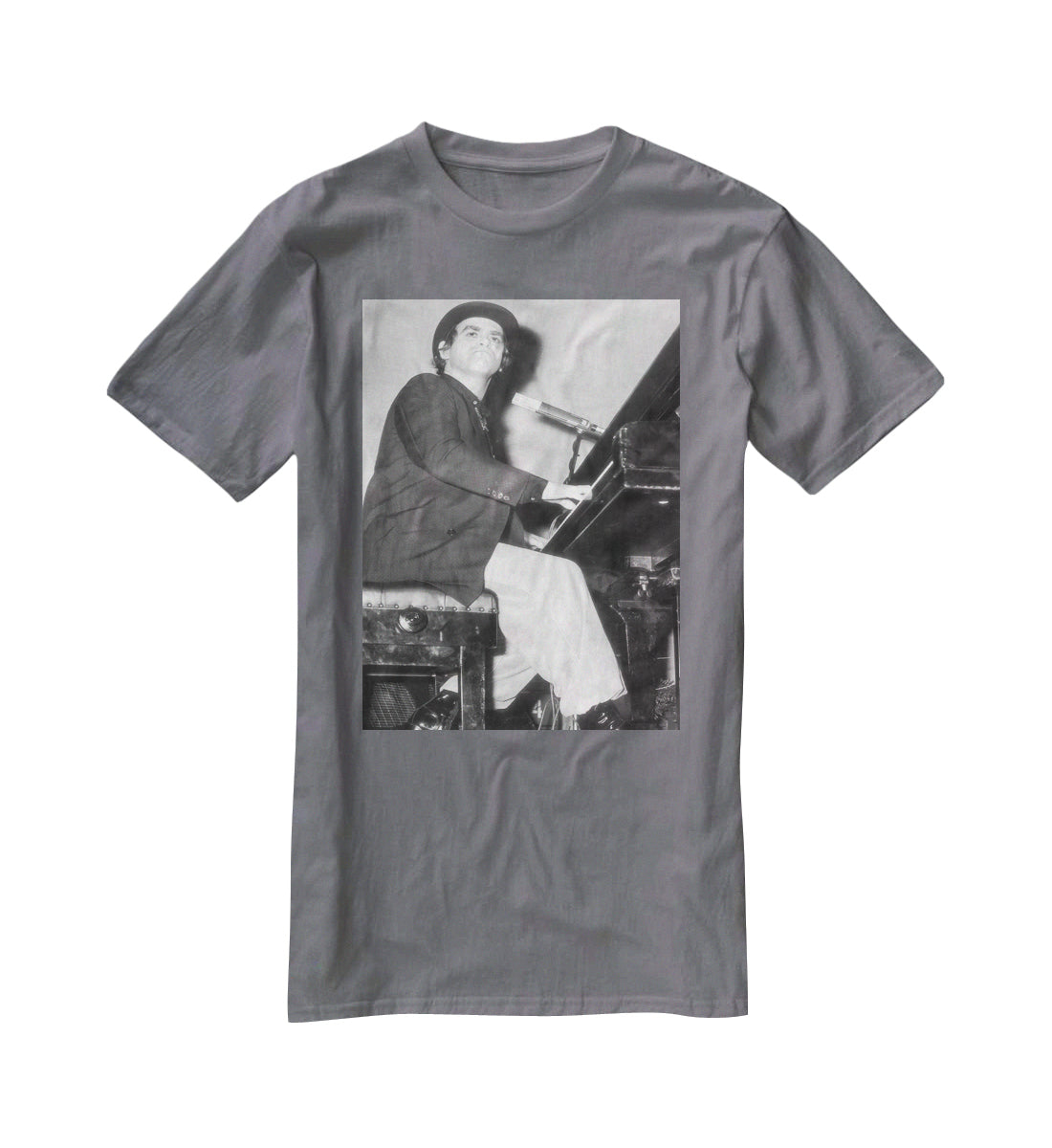 Elton John onstage 1978 T-Shirt - Canvas Art Rocks - 3