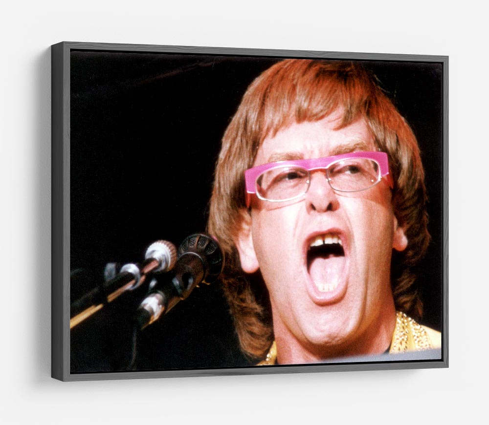 Elton John singing HD Metal Print