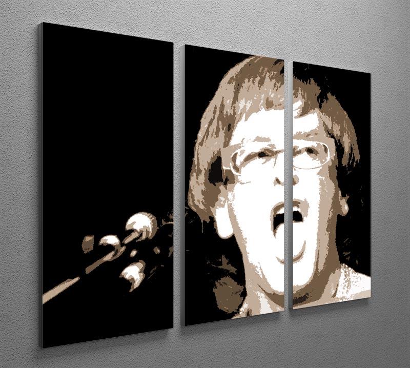 Elton John singing pop art 3 Split Panel Canvas Print - Canvas Art Rocks - 2