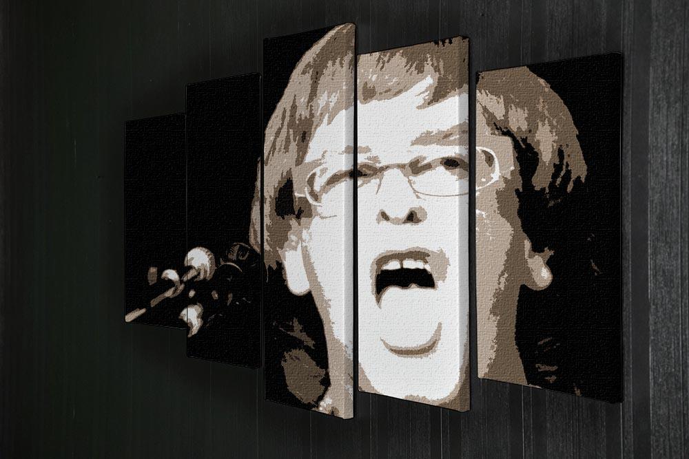 Elton John singing pop art 5 Split Panel Canvas - Canvas Art Rocks - 2