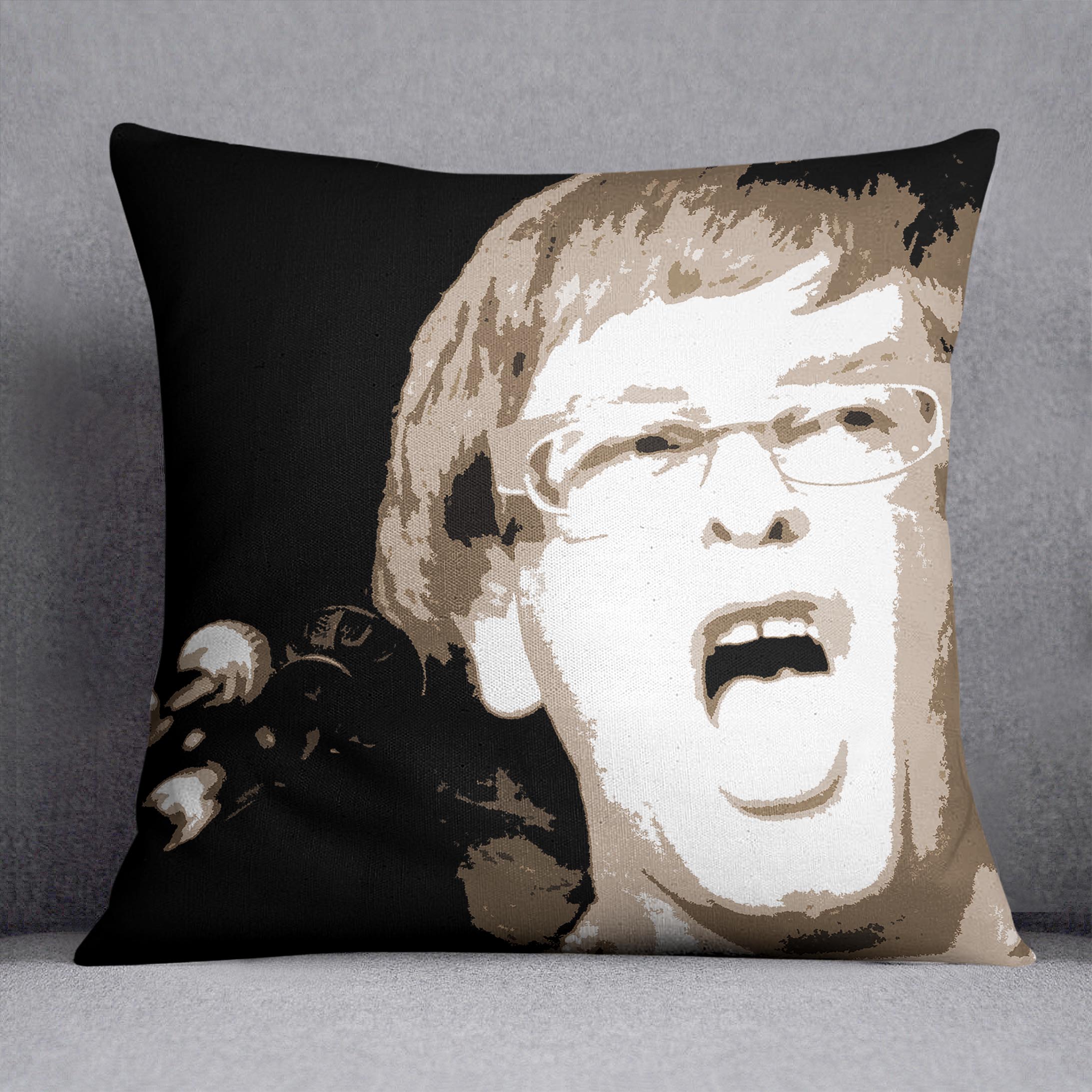 Elton John singing pop art Cushion