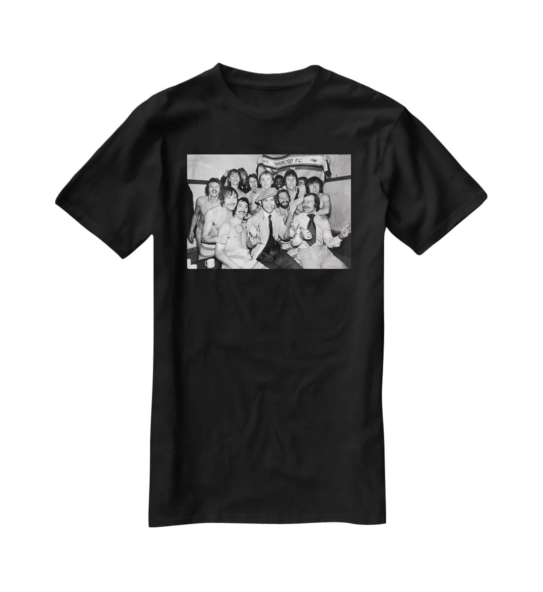 Elton John with the Watford team T-Shirt - Canvas Art Rocks - 1