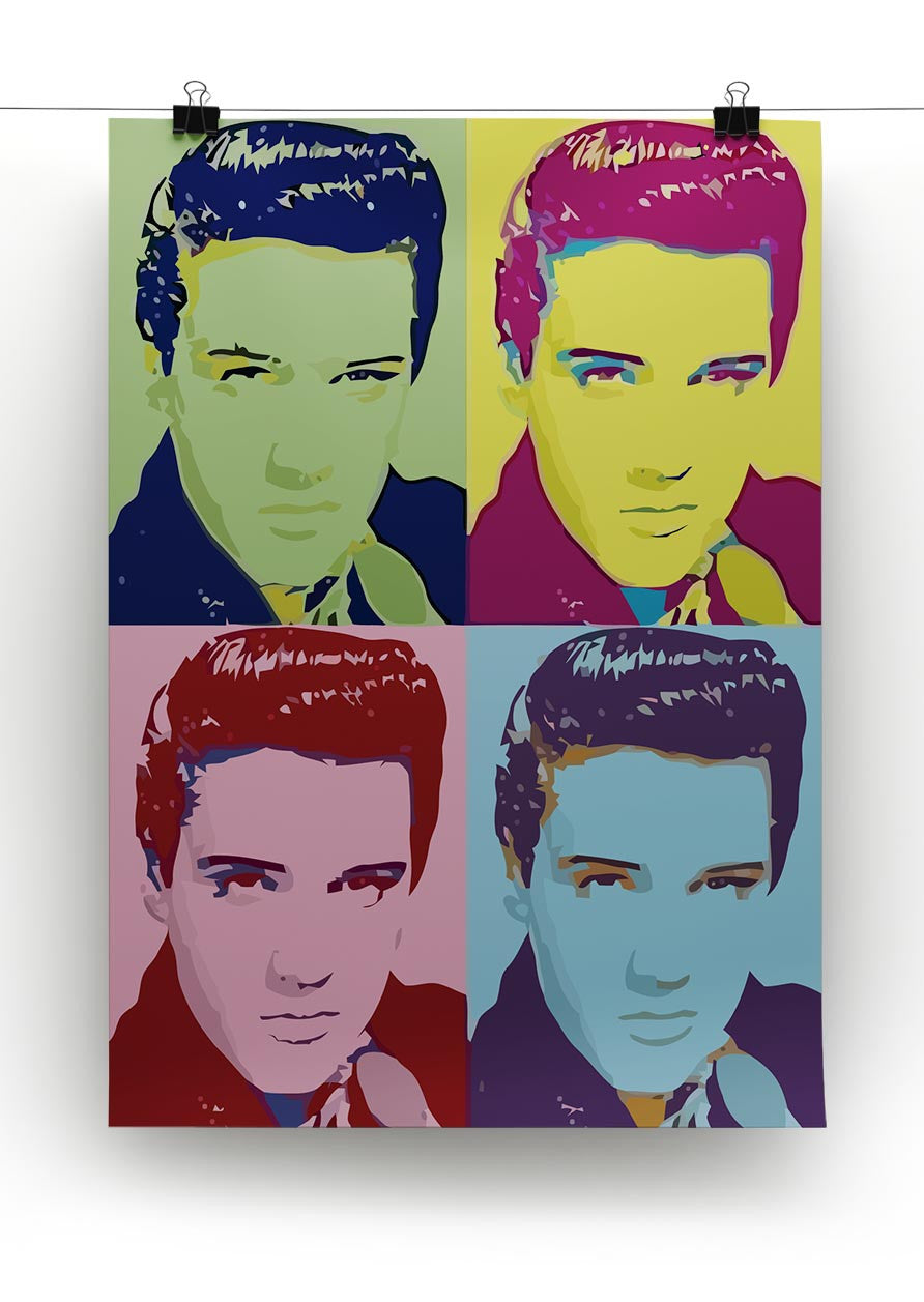 Elvis Presley Pop Art Print - Canvas Art Rocks - 2