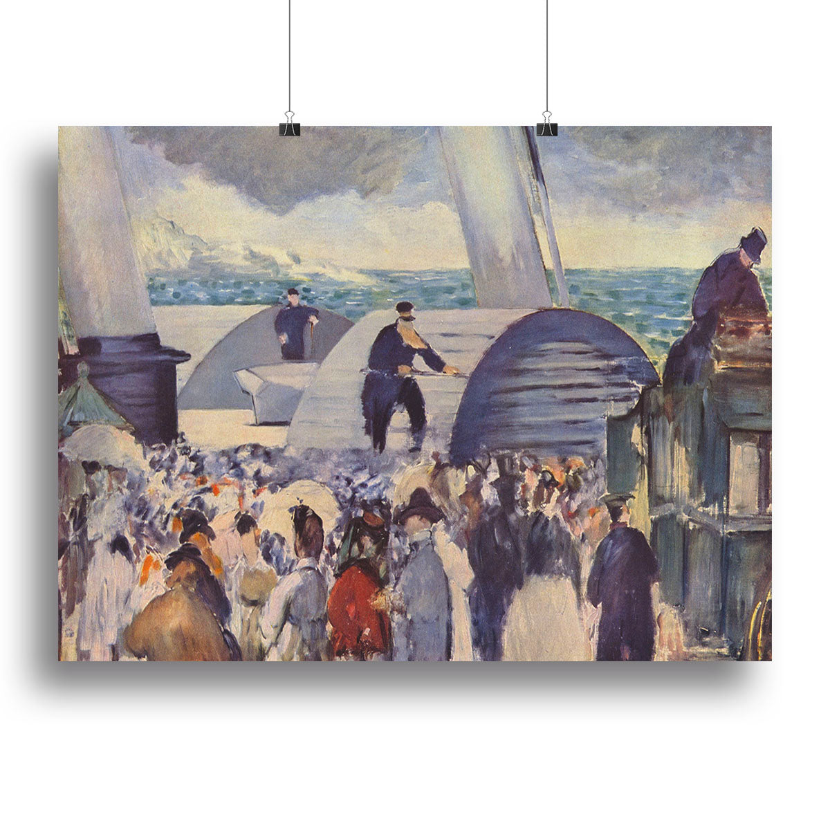 Embarkation of the Folkestone by Manet Canvas Print or Poster - Canvas Art Rocks - 2