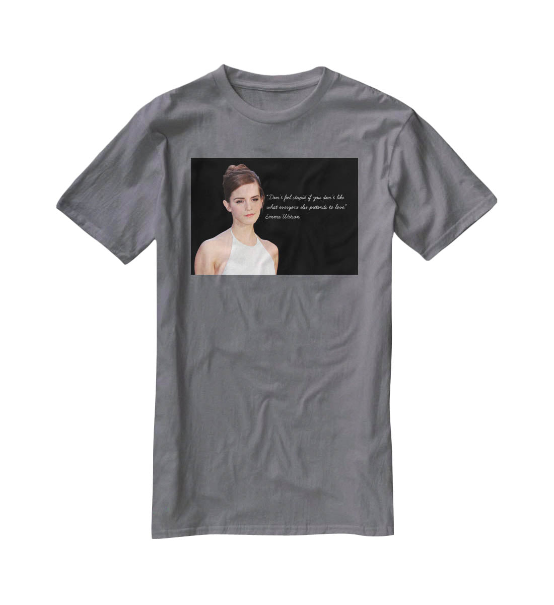 Emma Watson Dont Feel Stupid T-Shirt - Canvas Art Rocks - 3