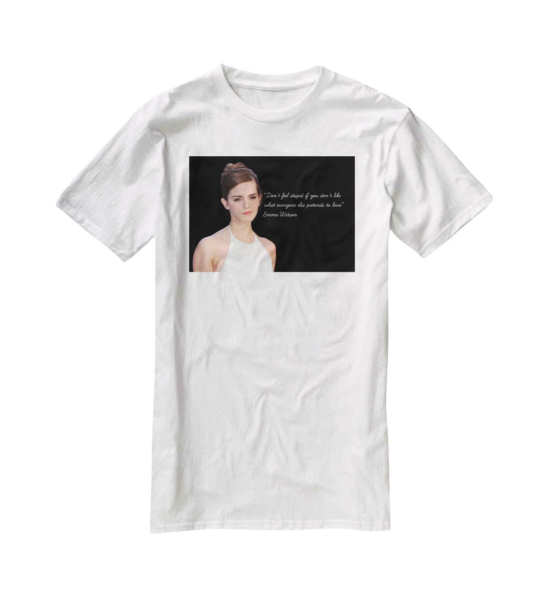 Emma Watson Dont Feel Stupid T-Shirt - Canvas Art Rocks - 5