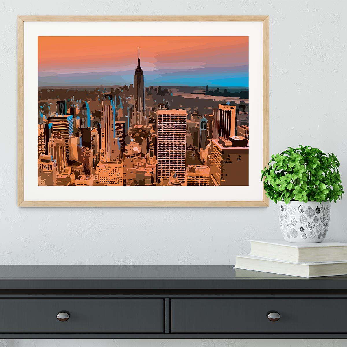 Empire State Building Framed Print - Canvas Art Rocks - 3