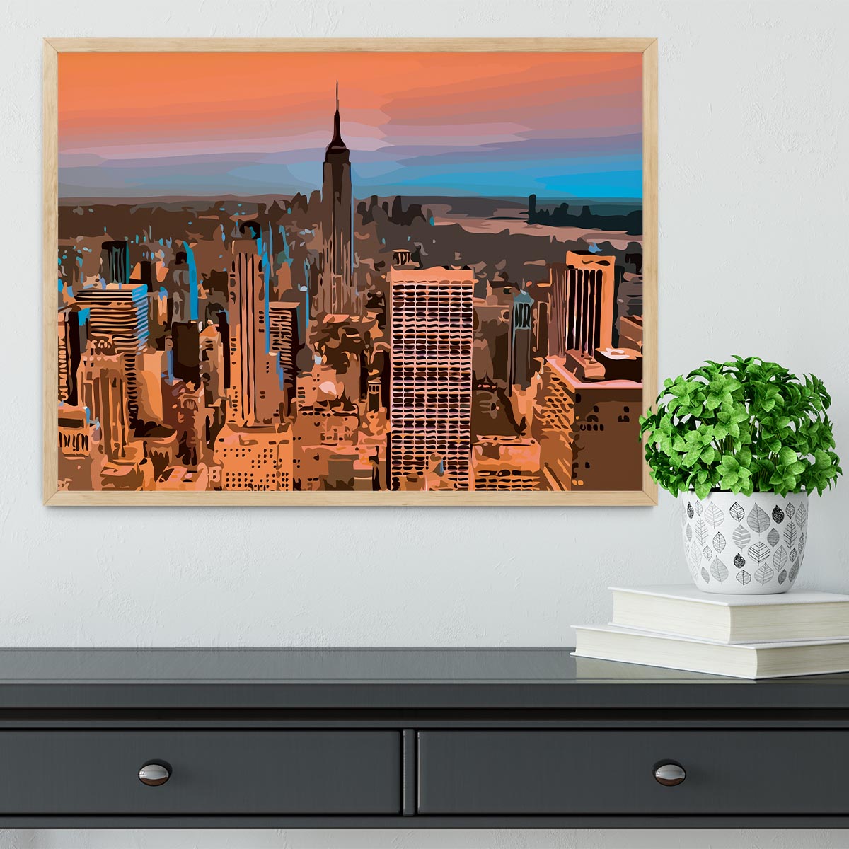 Empire State Building Framed Print - Canvas Art Rocks - 4