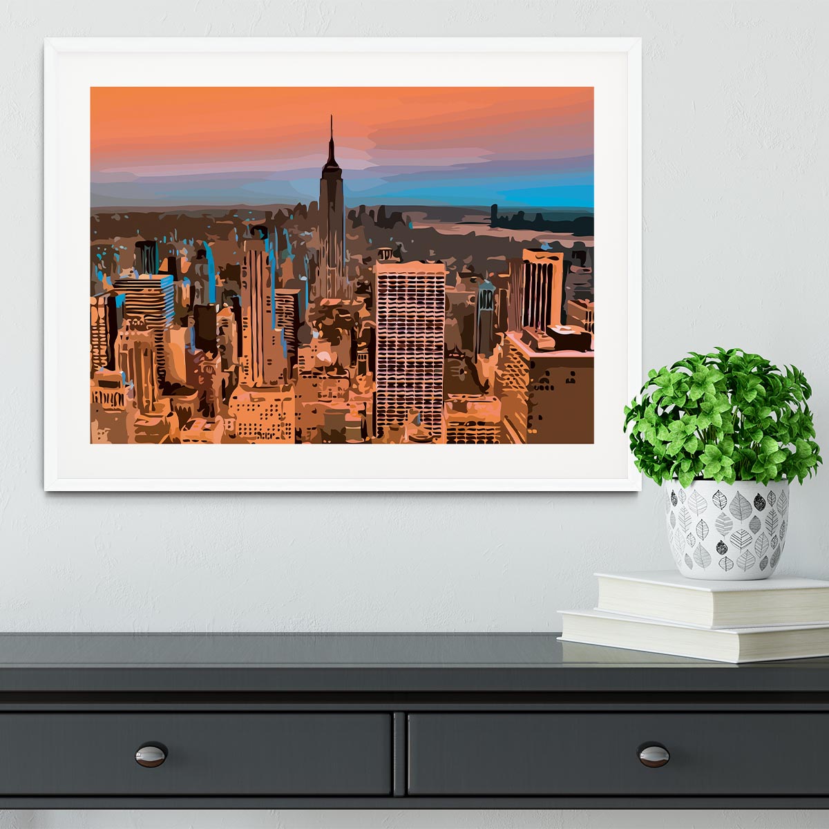 Empire State Building Framed Print - Canvas Art Rocks - 5