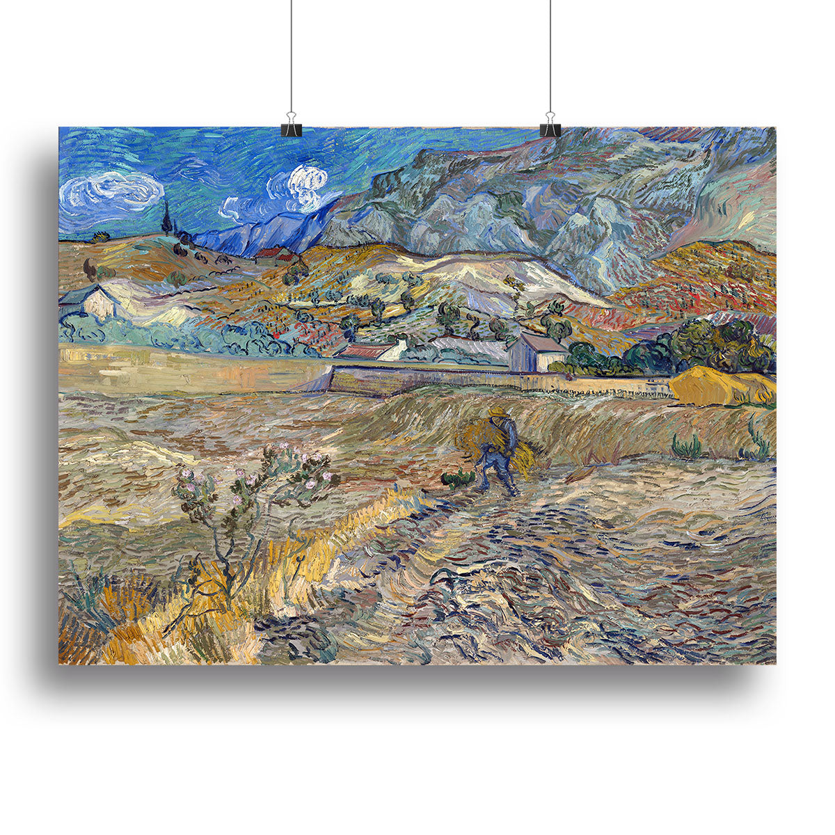 Enclosed Field with Peasant Canvas Print or Poster - Canvas Art Rocks - 2
