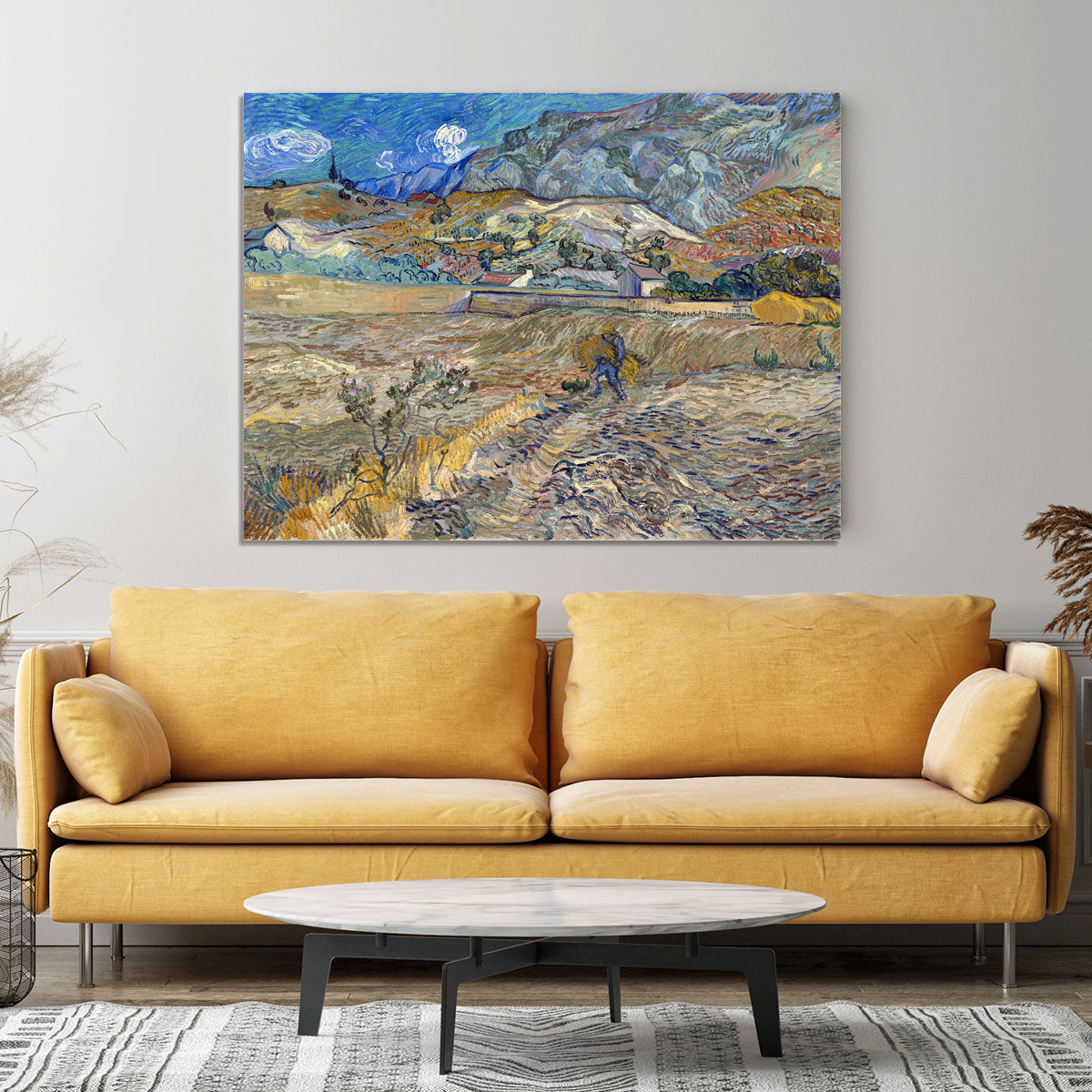 Enclosed Field with Peasant Canvas Print or Poster - Canvas Art Rocks - 4