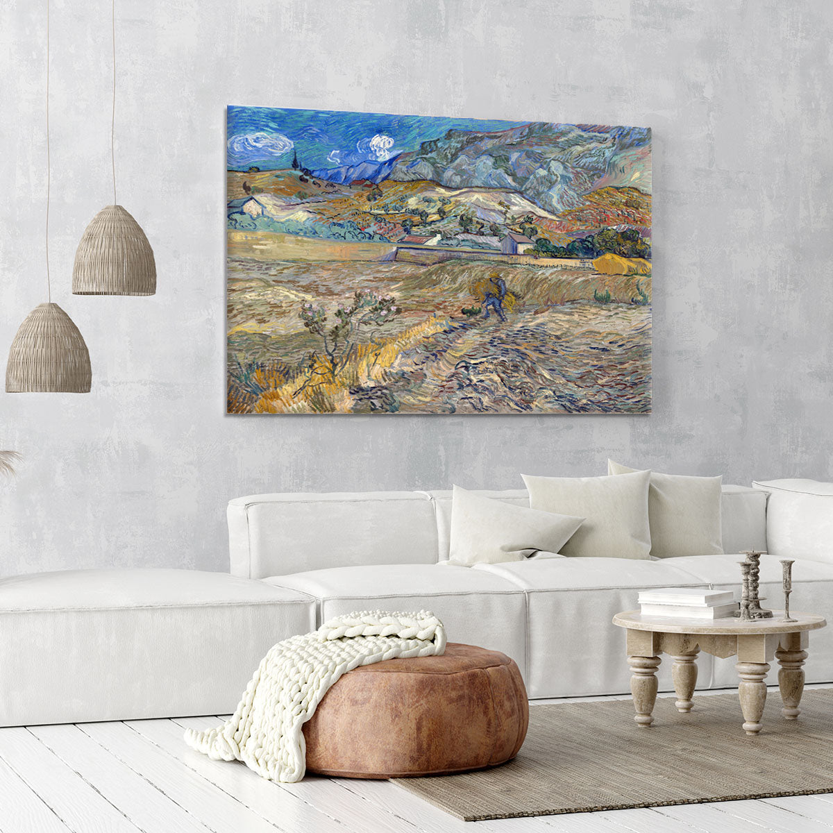 Enclosed Field with Peasant Canvas Print or Poster - Canvas Art Rocks - 6