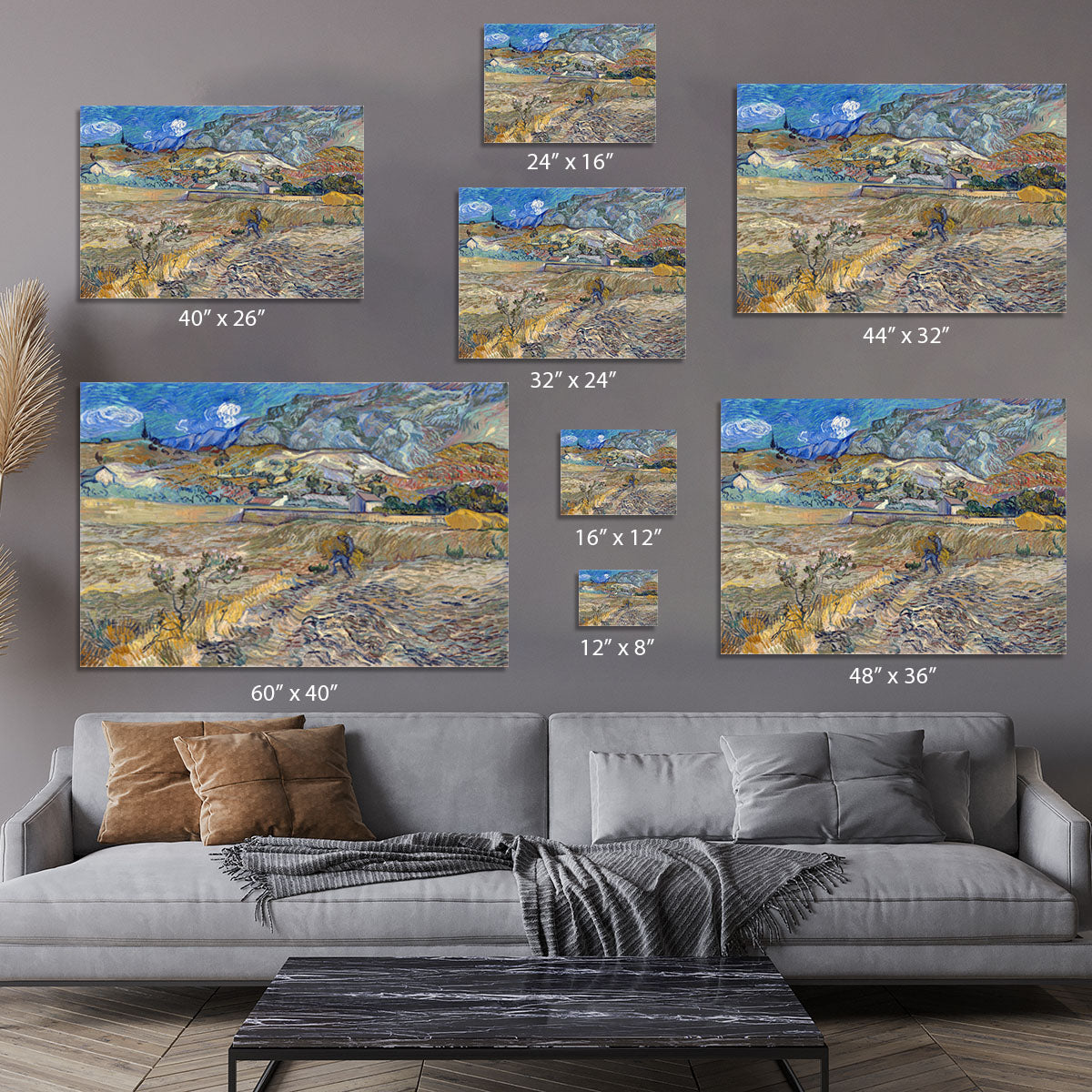 Enclosed Field with Peasant Canvas Print or Poster - Canvas Art Rocks - 7