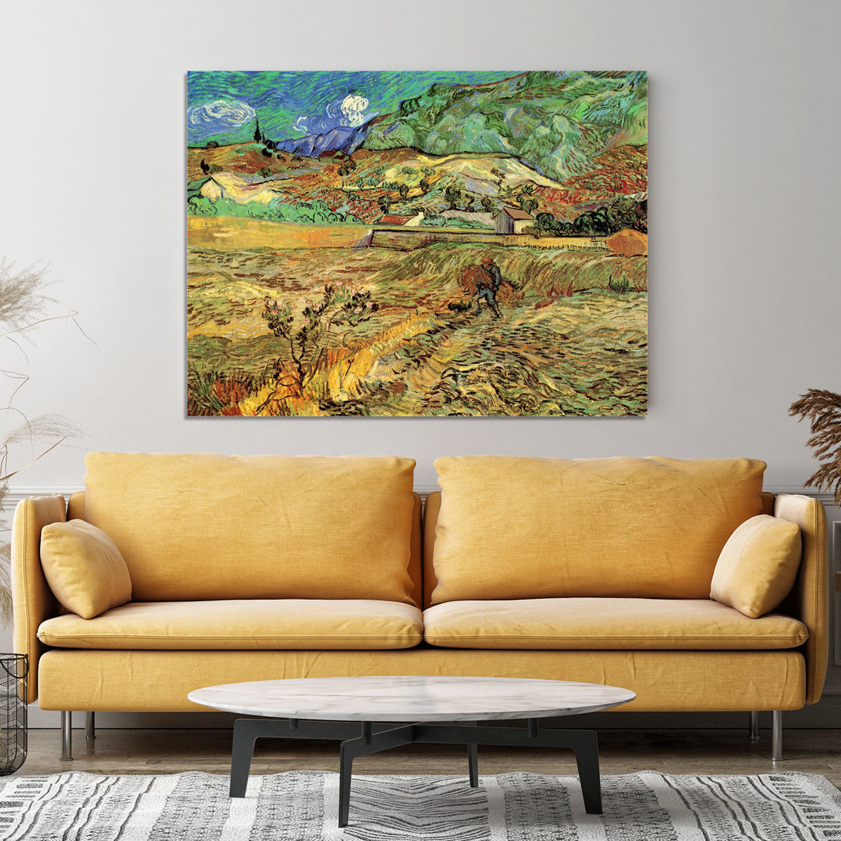 Enclosed Wheat Field with Peasant by Van Gogh Canvas Print or Poster - Canvas Art Rocks - 4