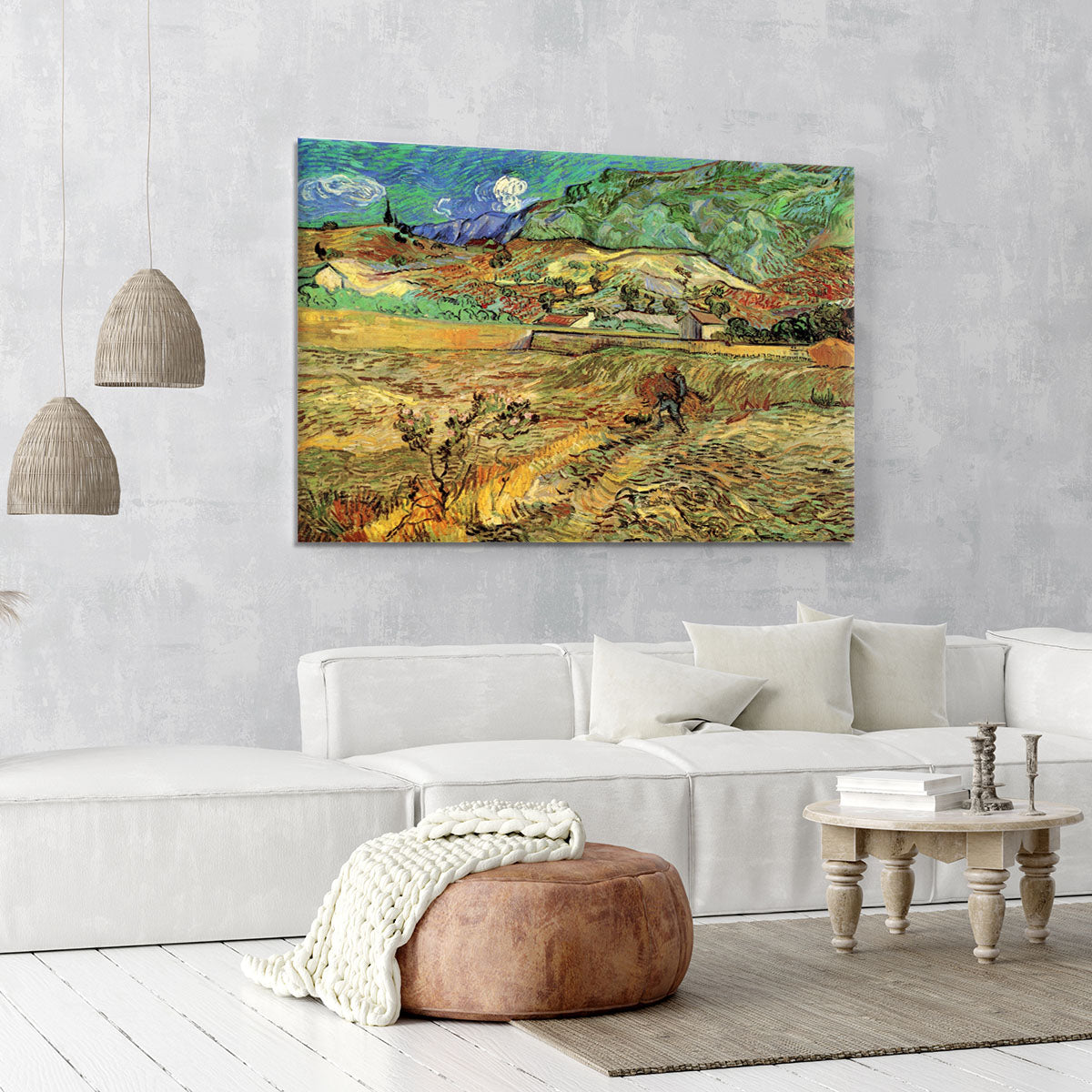 Enclosed Wheat Field with Peasant by Van Gogh Canvas Print or Poster - Canvas Art Rocks - 6