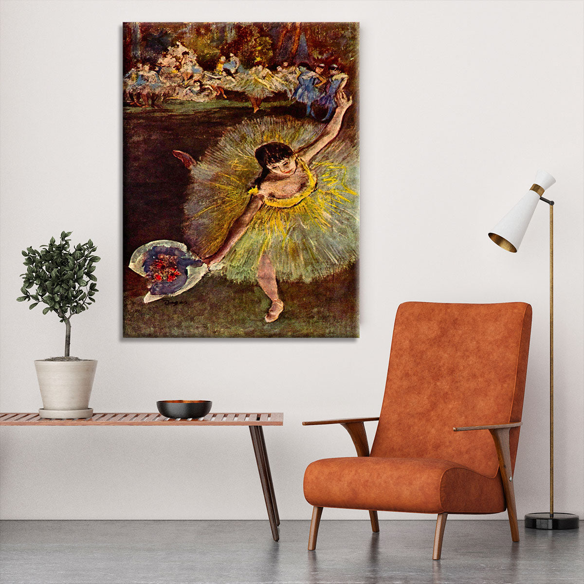 End of the arabesque by Degas Canvas Print or Poster - Canvas Art Rocks - 6