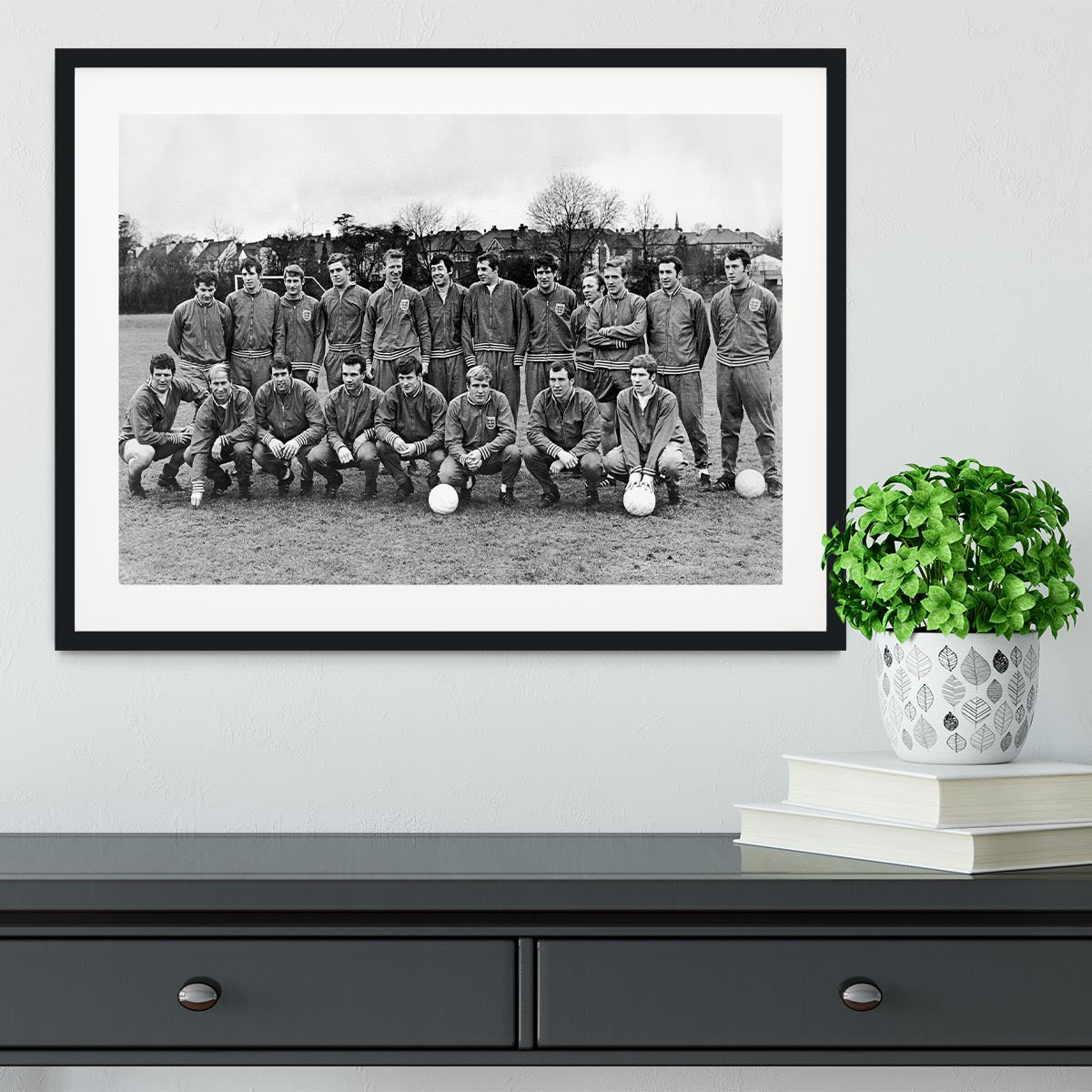 England Football Team 1969 Framed Print - Canvas Art Rocks - 1