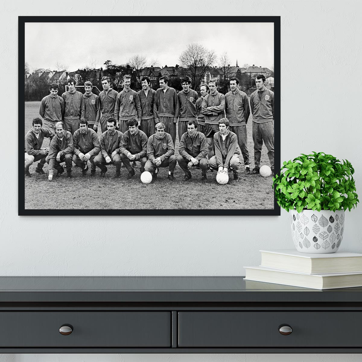 England Football Team 1969 Framed Print - Canvas Art Rocks - 2