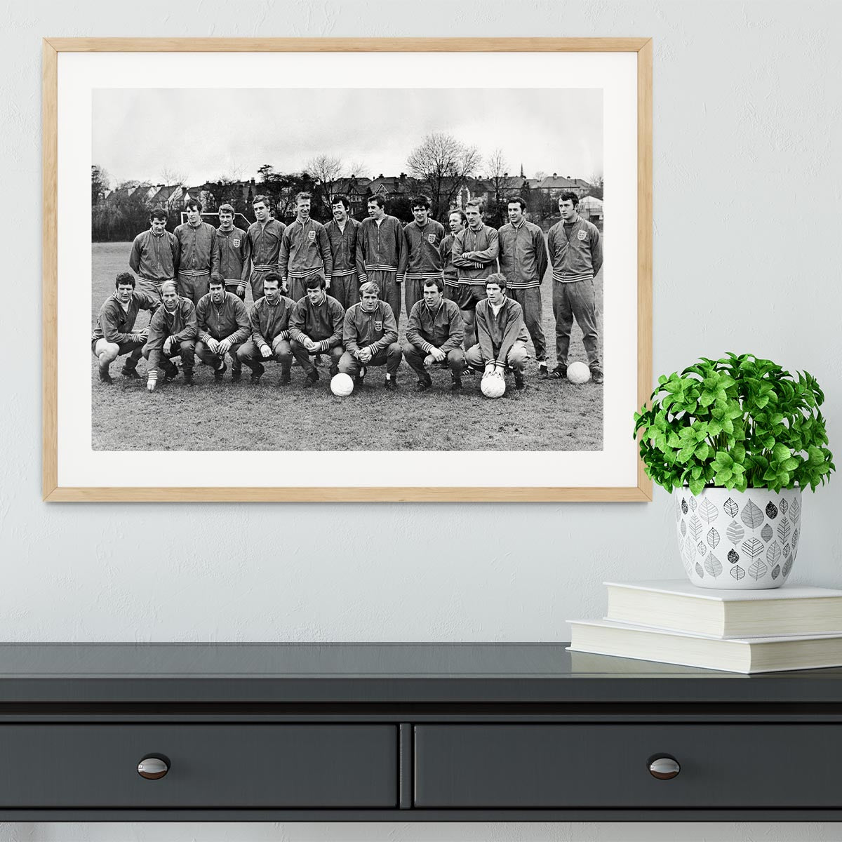 England Football Team 1969 Framed Print - Canvas Art Rocks - 3