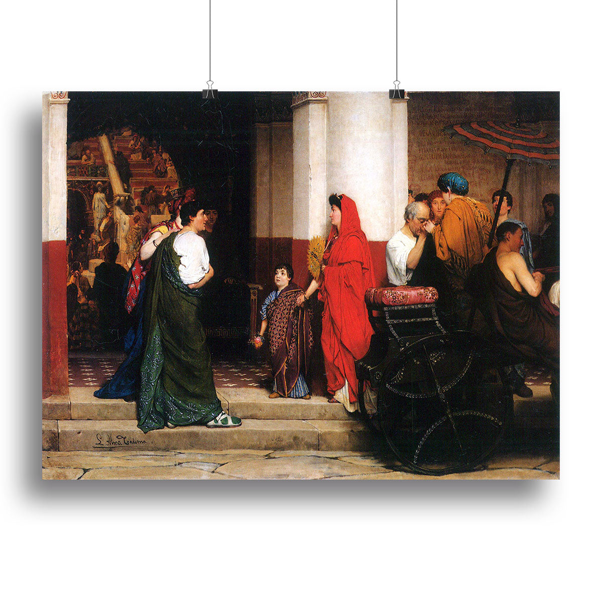 Entrance to a Roman theater by Alma Tadema Canvas Print or Poster - Canvas Art Rocks - 2