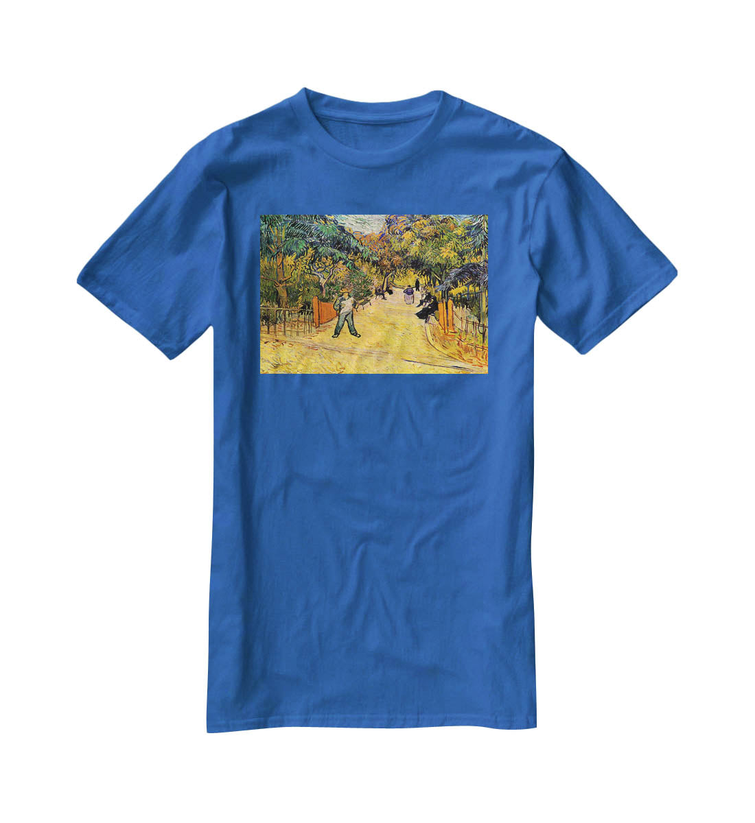 Entrance to the Public Park in Arles by Van Gogh T-Shirt - Canvas Art Rocks - 2
