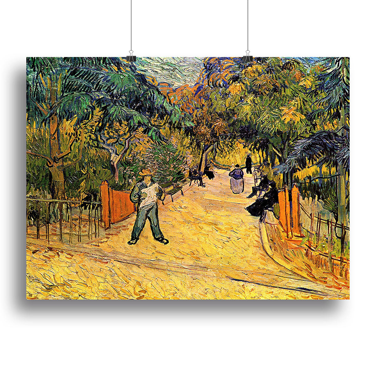Entrance to the Public Park in Arles by Van Gogh Canvas Print or Poster - Canvas Art Rocks - 2