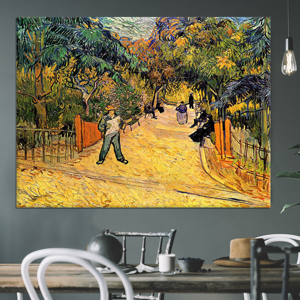 Entrance to the Public Park in Arles by Van Gogh Canvas Print or Poster - Canvas Art Rocks - 3