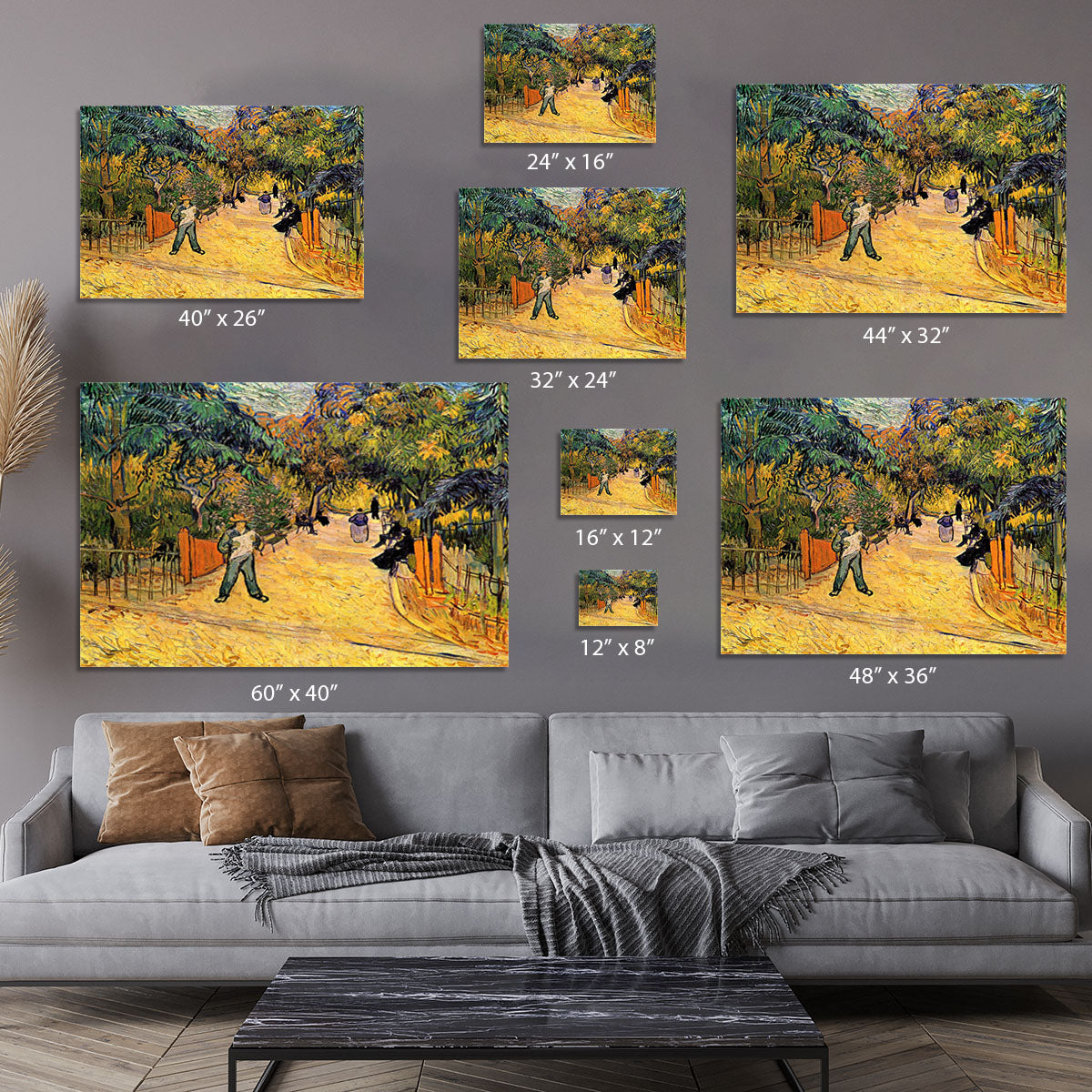 Entrance to the Public Park in Arles by Van Gogh Canvas Print or Poster - Canvas Art Rocks - 7