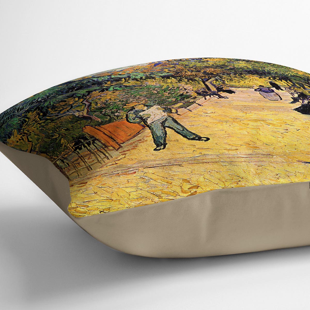 Entrance to the Public Park in Arles by Van Gogh Cushion