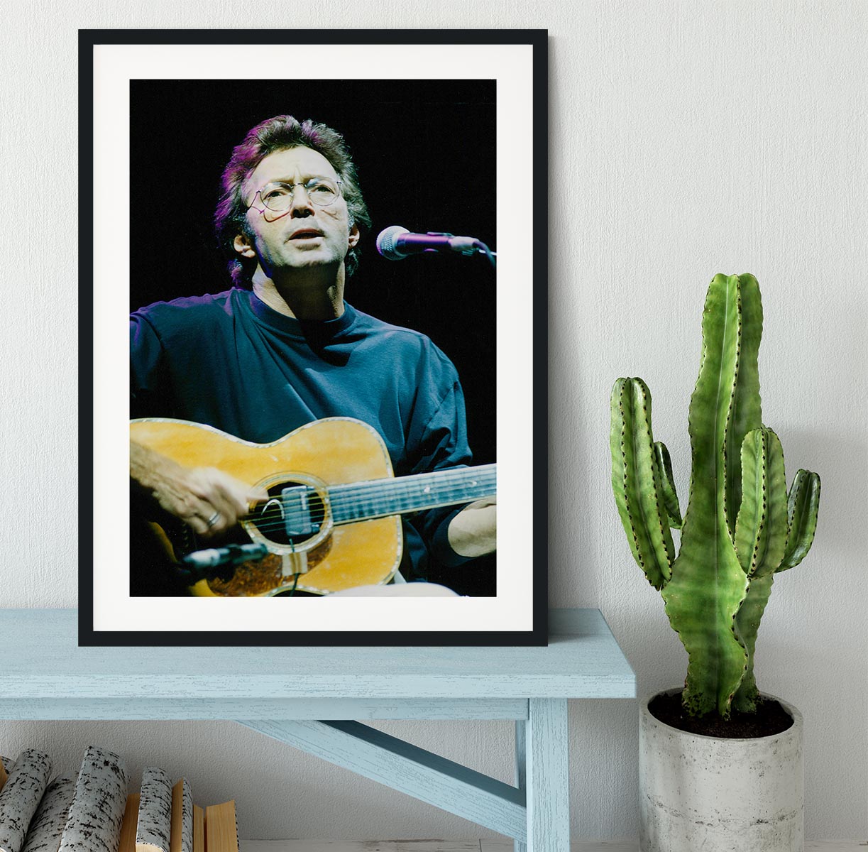 Eric Clapton live Framed Print - Canvas Art Rocks - 1