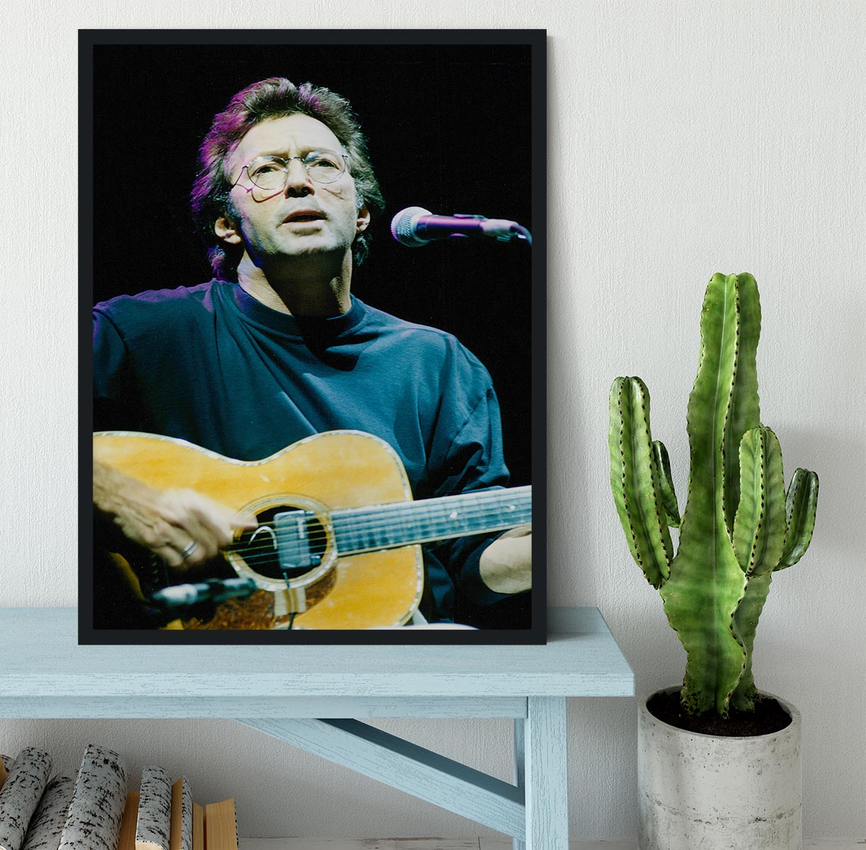 Eric Clapton live Framed Print - Canvas Art Rocks - 2