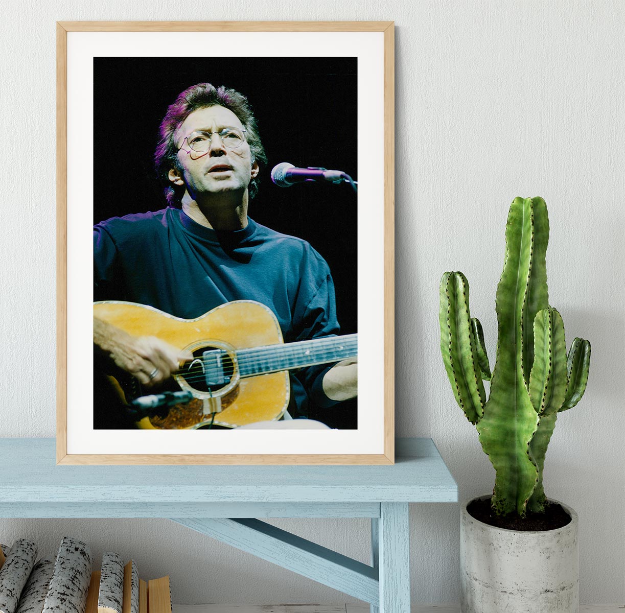 Eric Clapton live Framed Print - Canvas Art Rocks - 3
