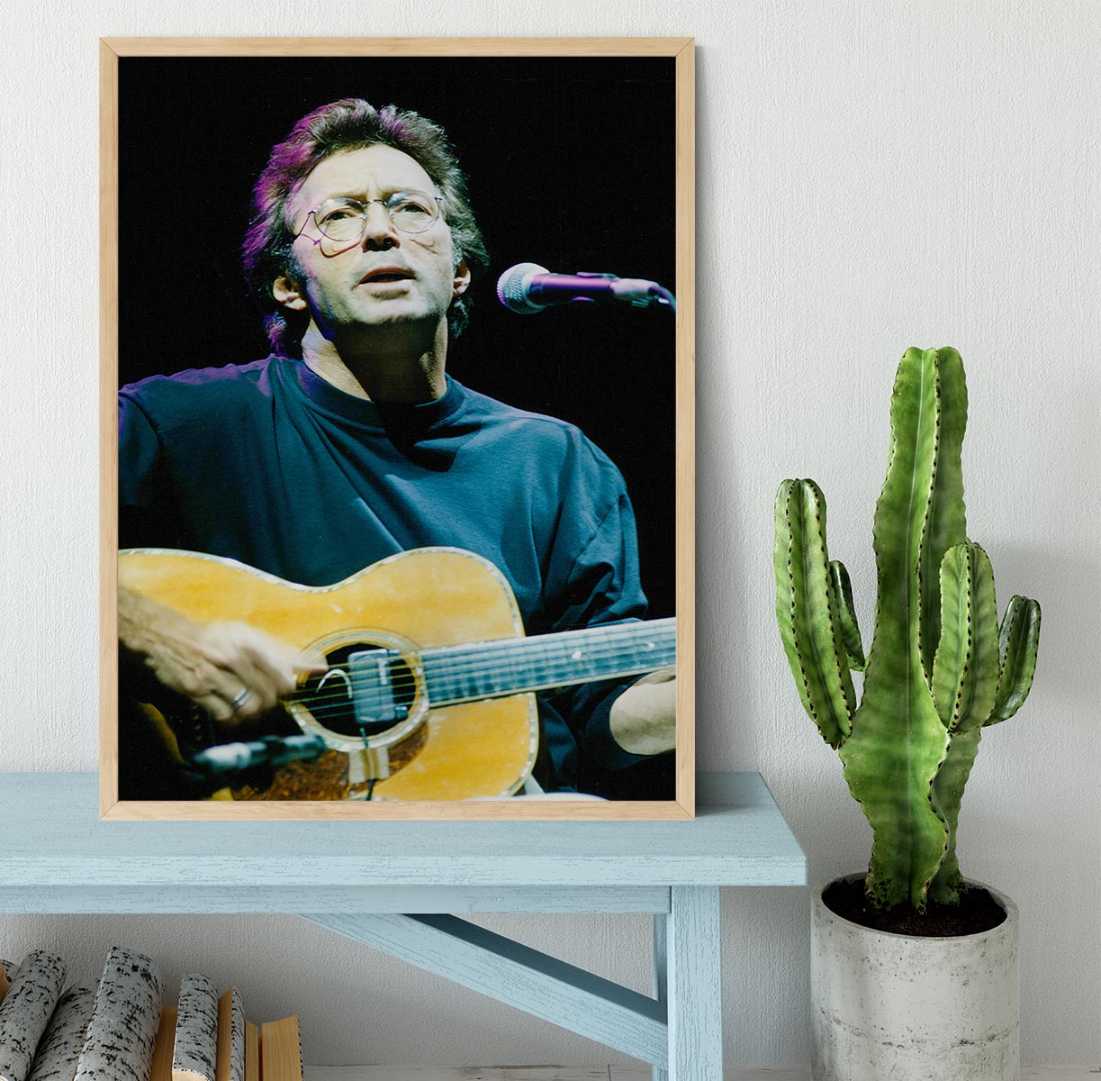Eric Clapton live Framed Print - Canvas Art Rocks - 4
