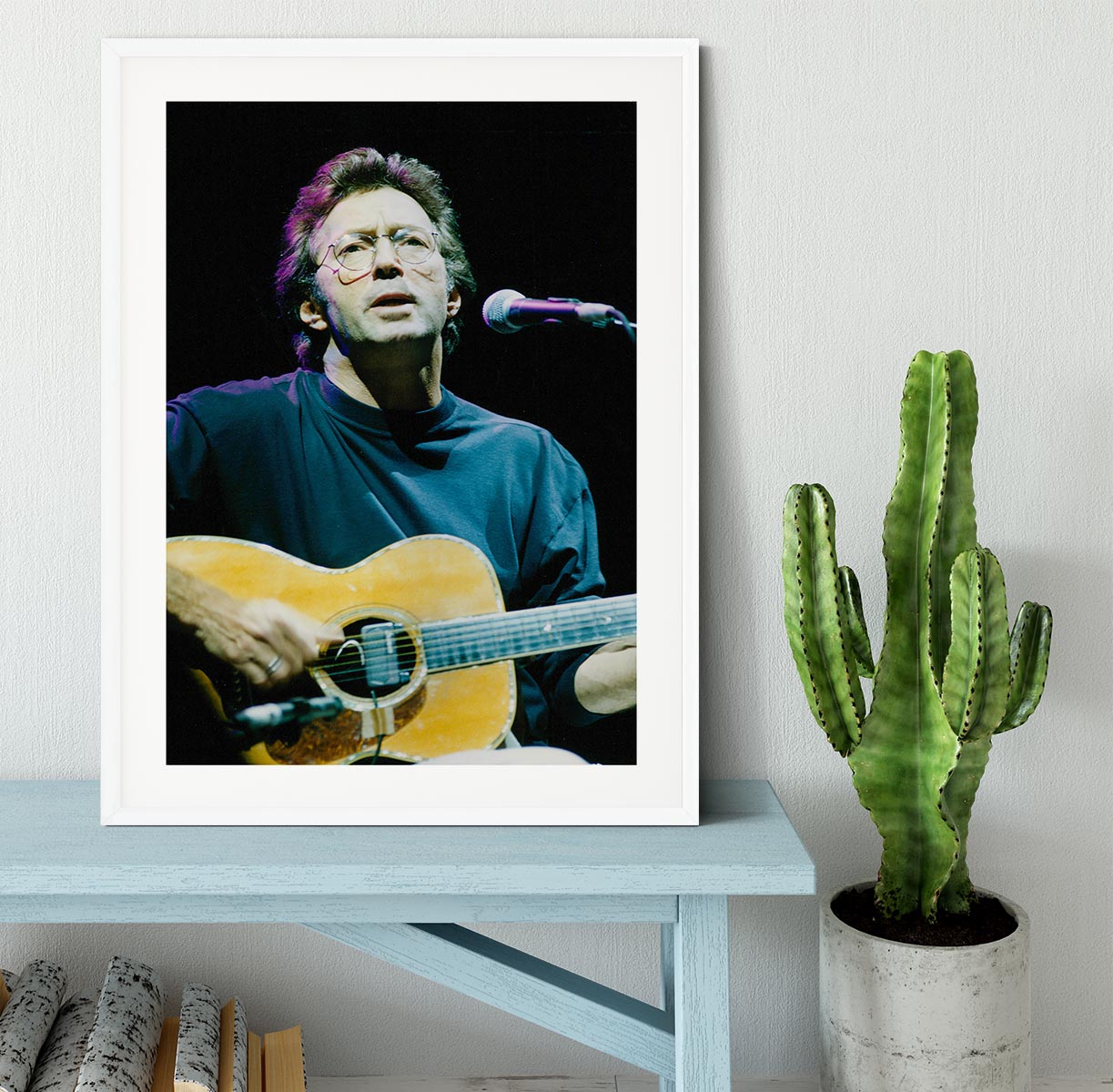 Eric Clapton live Framed Print - Canvas Art Rocks - 5