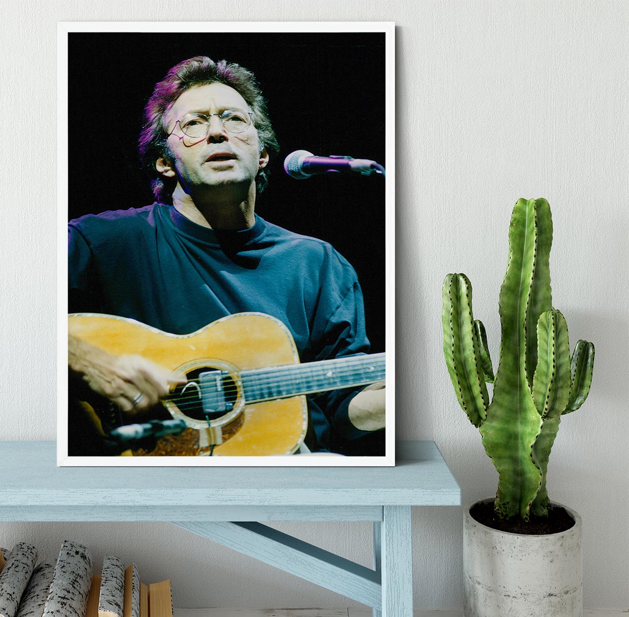 Eric Clapton live Framed Print - Canvas Art Rocks -6