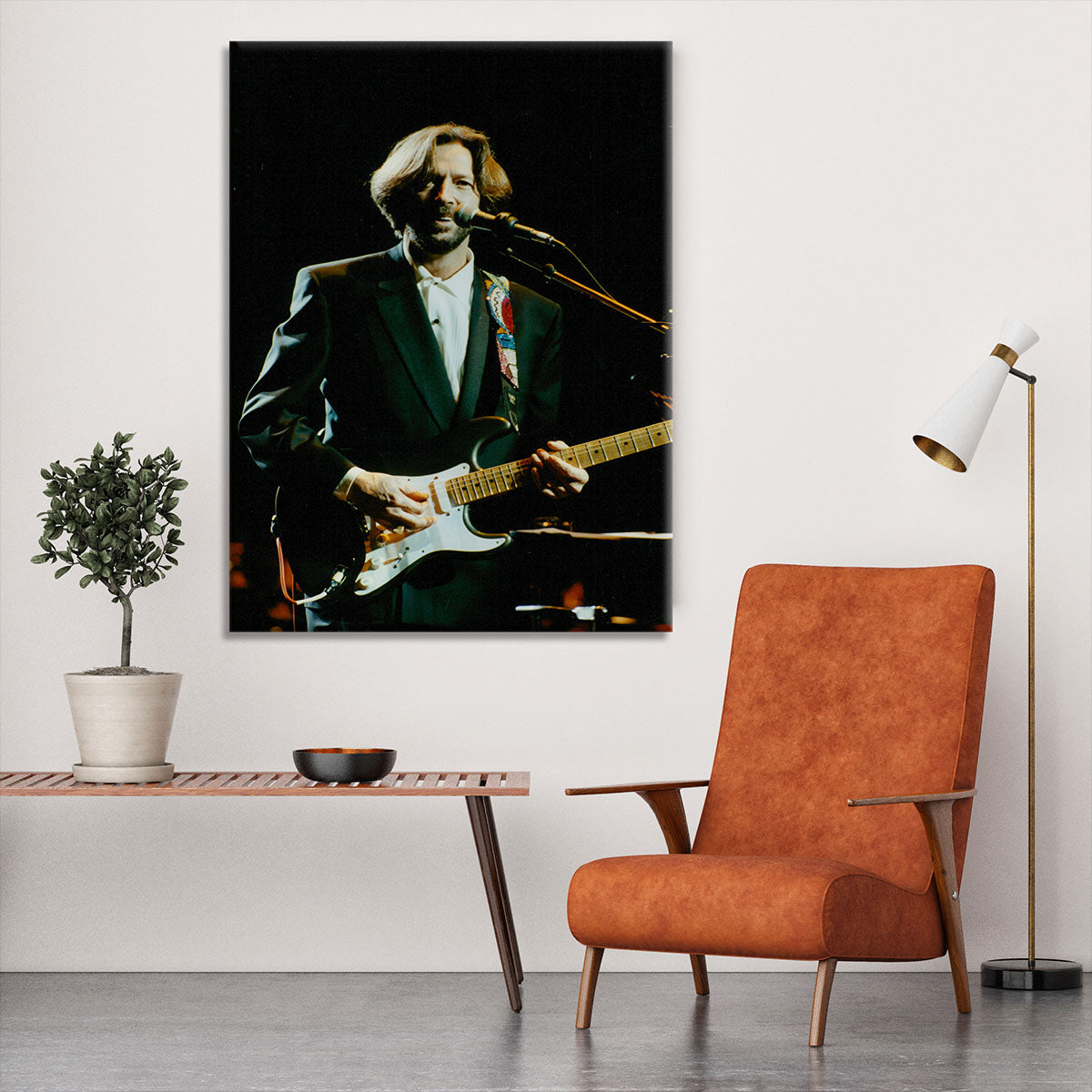 Eric Clapton on stage Canvas Print or Poster - Canvas Art Rocks - 6