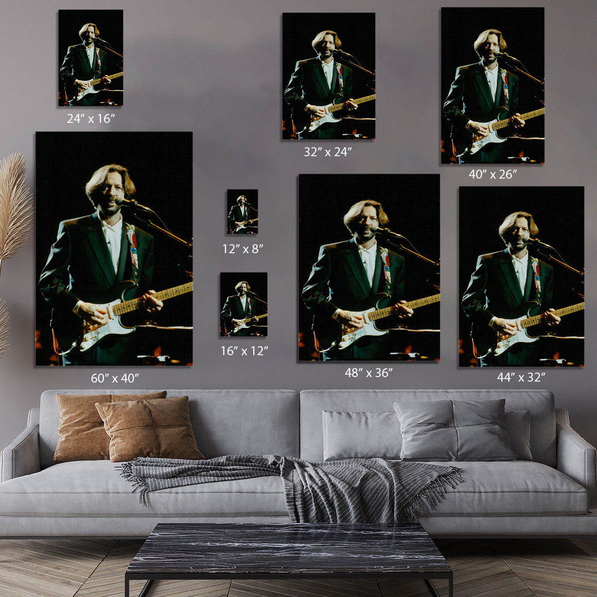 Eric Clapton on stage Canvas Print or Poster - Canvas Art Rocks - 7
